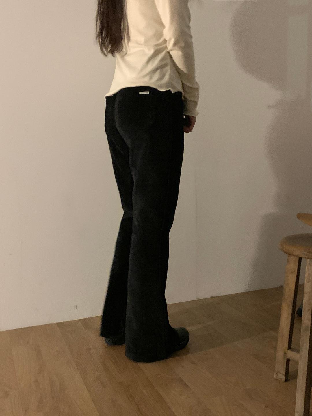 boots cut banding pants