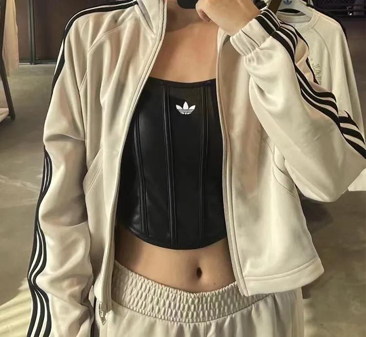 Adidas 아디다스 트리콧 웜업 트랙 탑 트레이닝 져지 자켓 베이지 IJ5228 | 상품 상세 | 크로켓