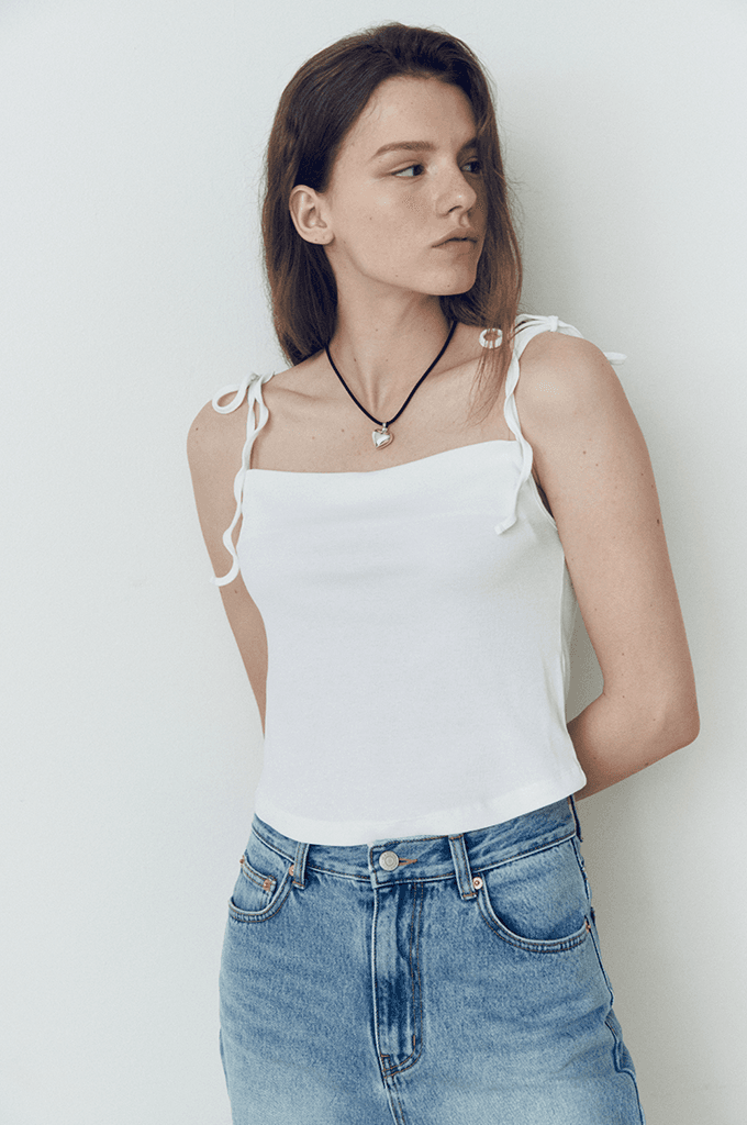 Ribone golgi bustier(White)