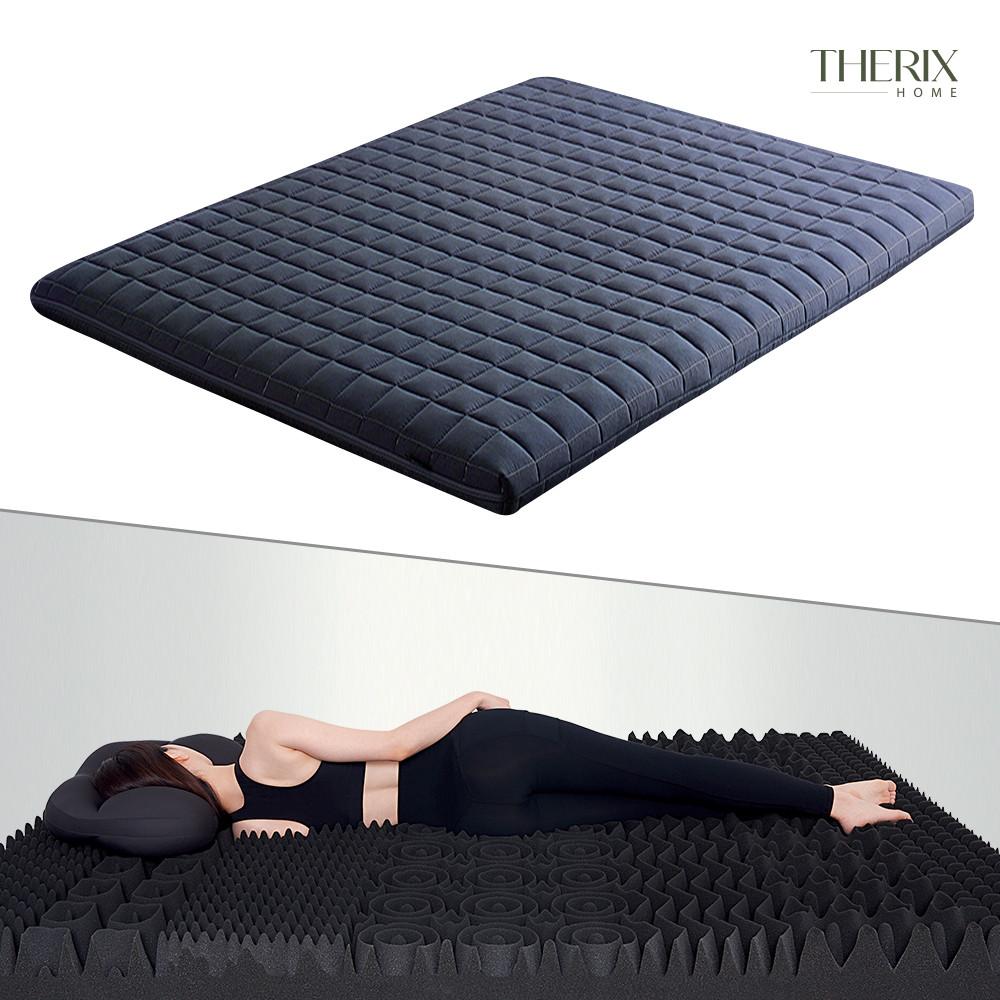 더릭스홈 기절 마약매트리스 침대 접이식 바닥 토퍼 메모리폼 라텍스 3단 수면매트