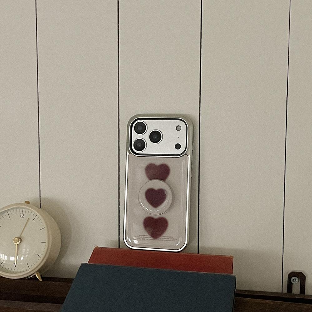 hazy hearts 디자인 [실버 범퍼케이스]