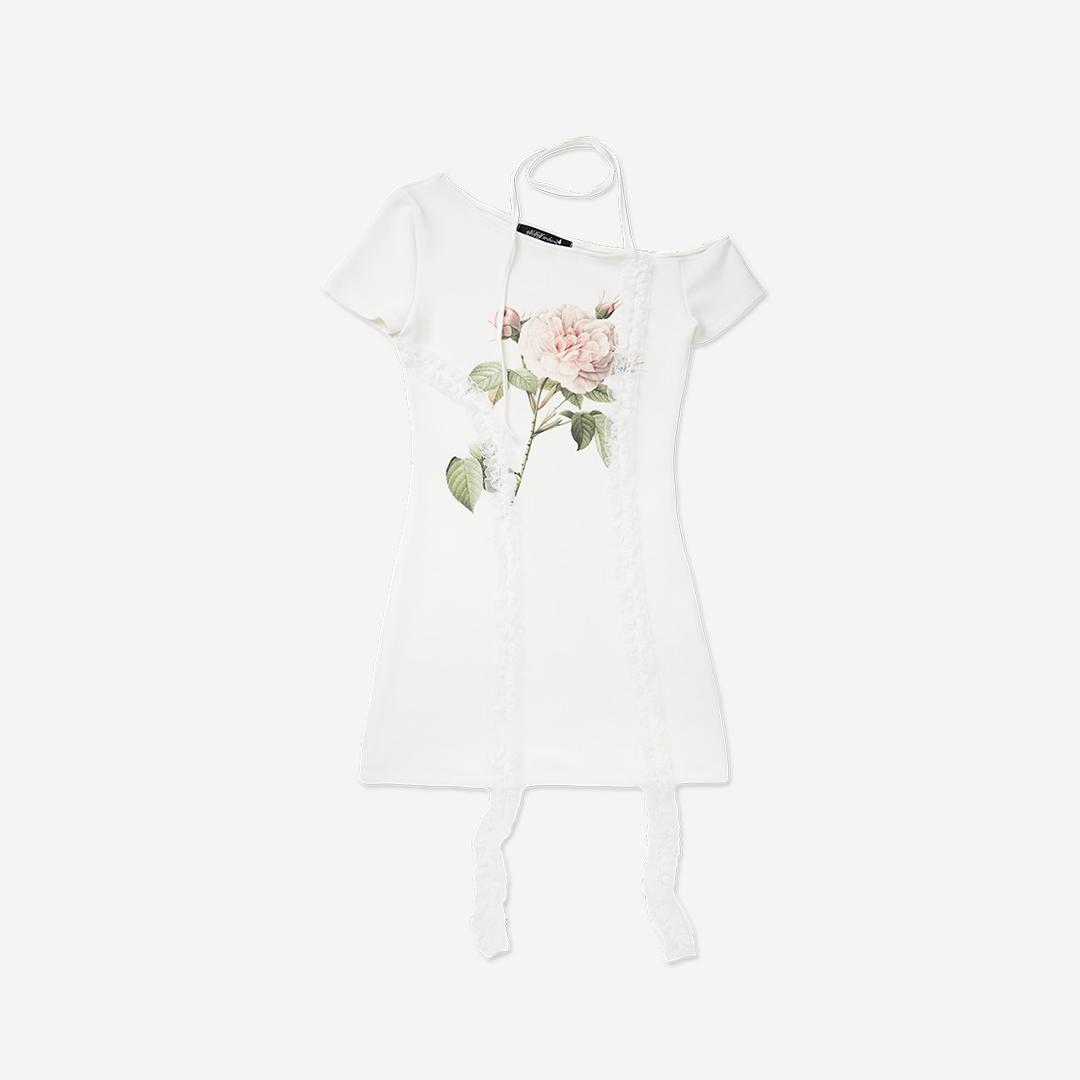 LACE LINED DRESS [IVORY]