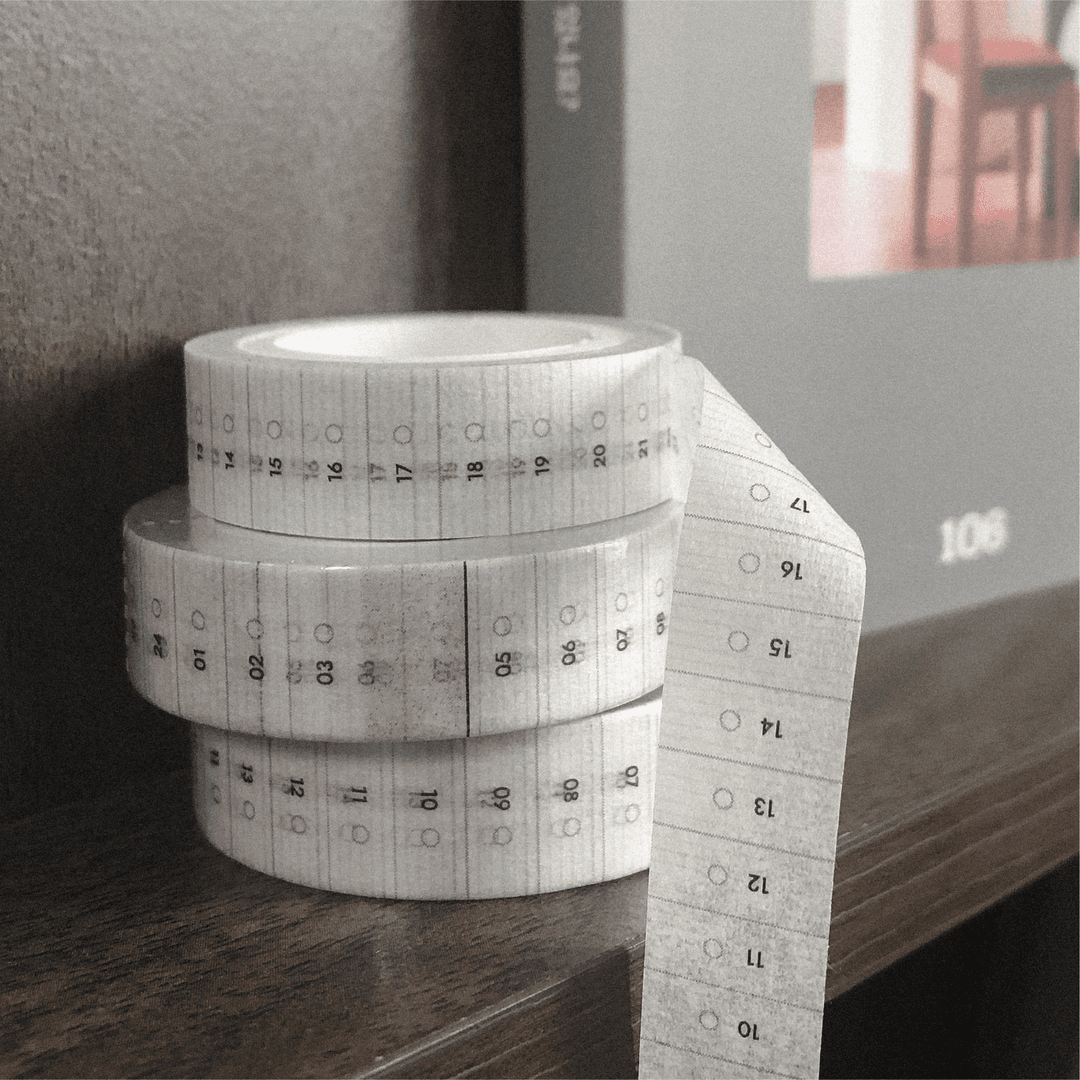 [데일리쿰] time ruler masking tape 타임룰러 마스킹테이프