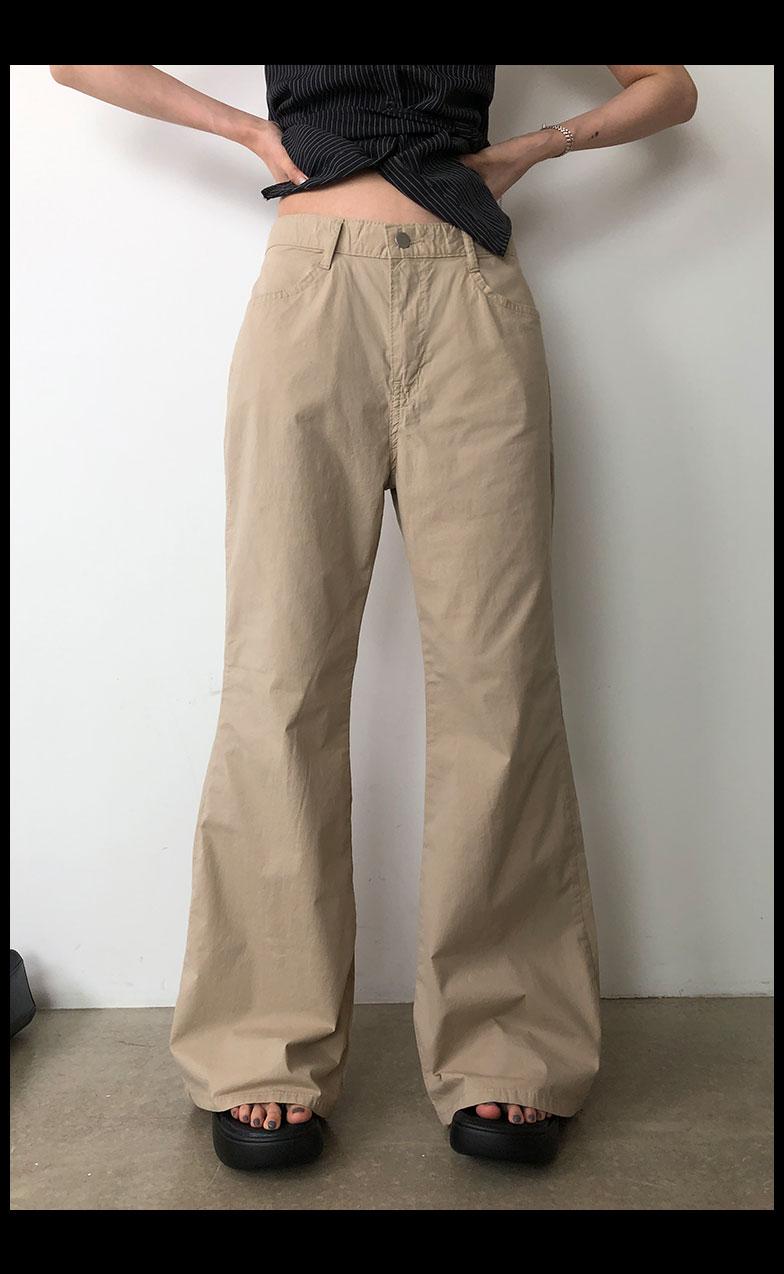 [세일/ sale] 아로이 여름 반로우 부츠컷 팬츠 - S,M, L