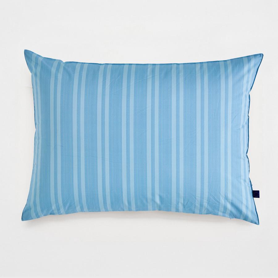 [4/6 예약배송]BL 파우더블루 볼드체인 스트라이프 베개커버 (코튼)