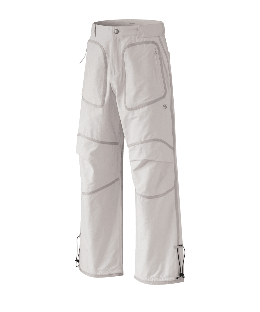 WEBBING PATCHED PANTS [IVORY]