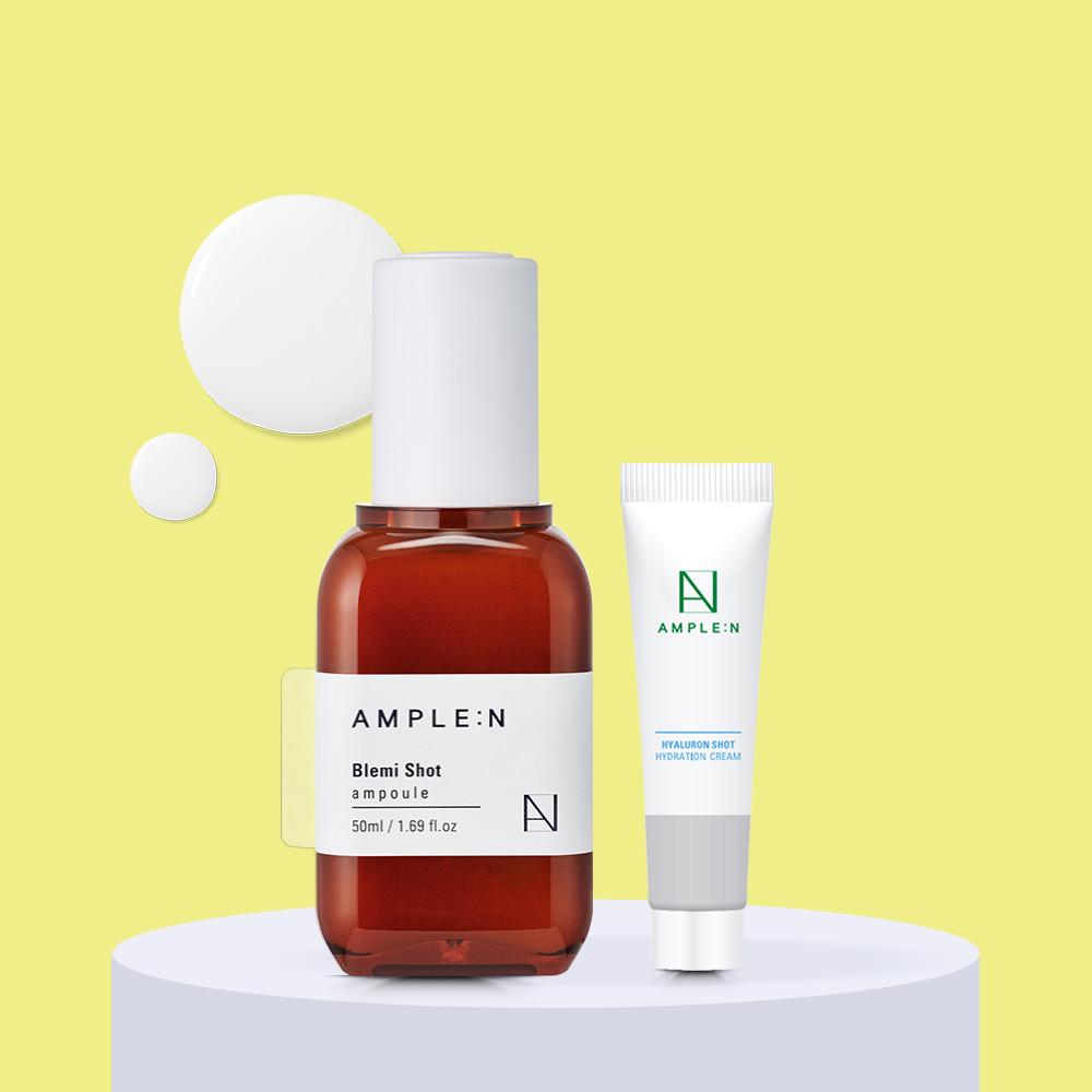 [화해1위] 앰플엔 블레미샷 앰플 50ml 잡티순싹앰플(고농축 잡티세럼) 미백기미앰플