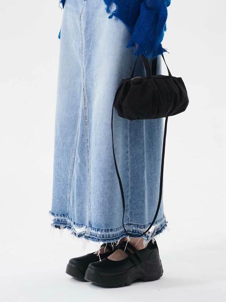 Rustling tote bag mini [Black]