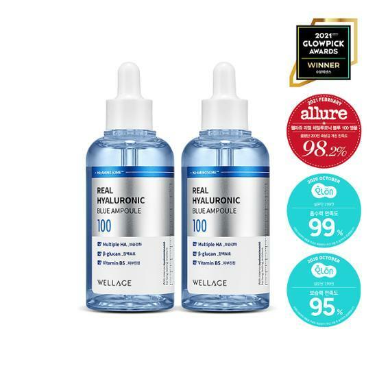 [한정기획]웰라쥬 리얼 히알루로닉 블루 100 앰플 더블기획 (75ml+75ml)