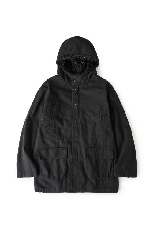 Hooded Mil Parka Black