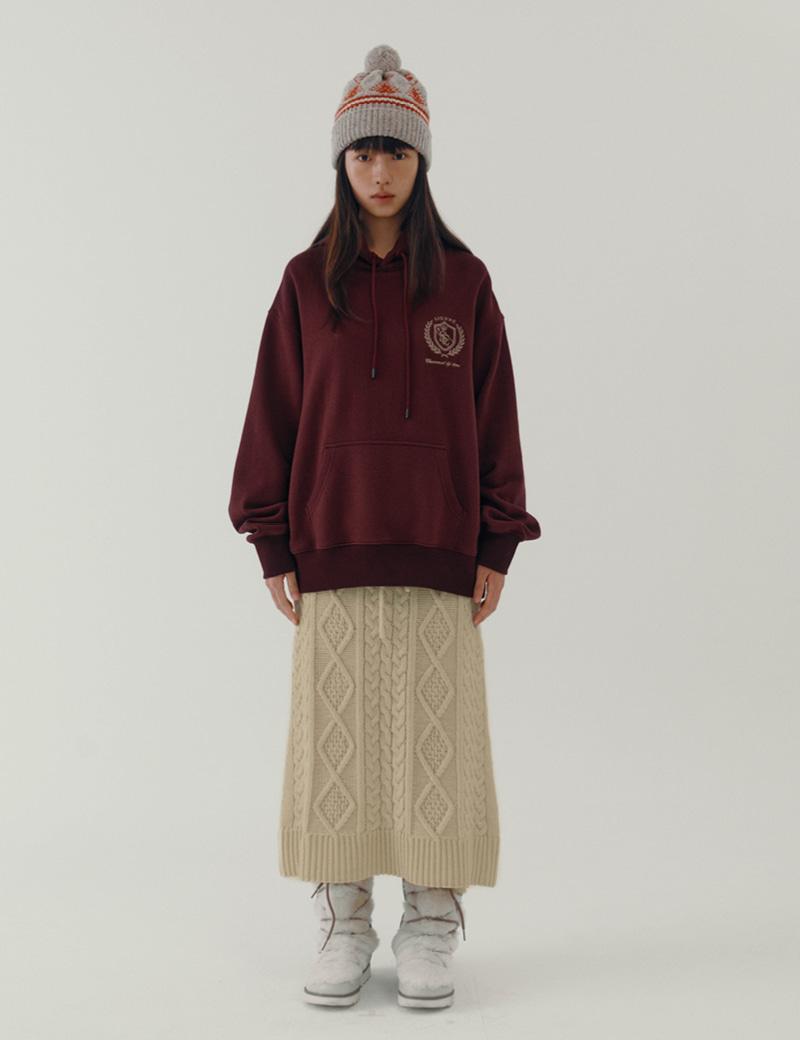 Caroline Vintage Knit-Skirt (Ivory)