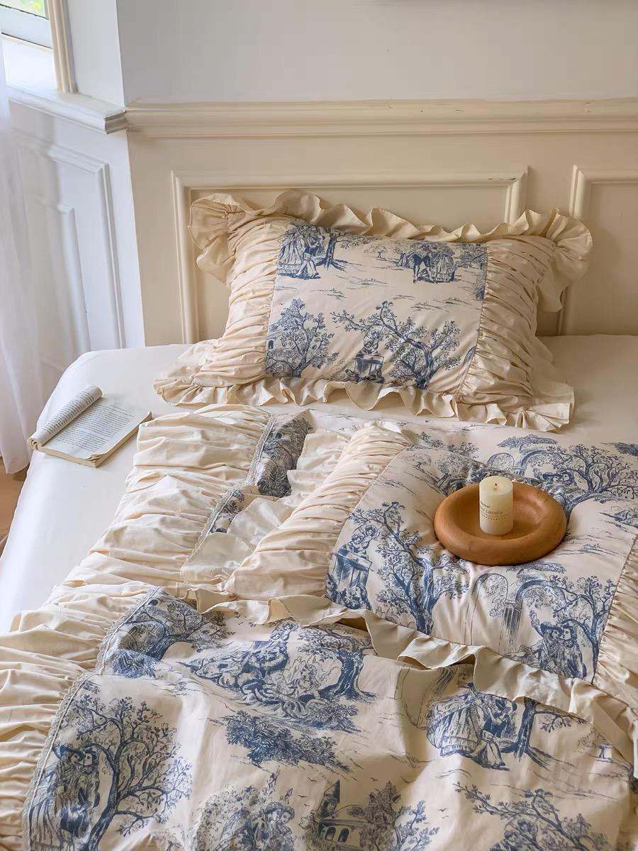 베니스 셔링 베딩 이불 세트