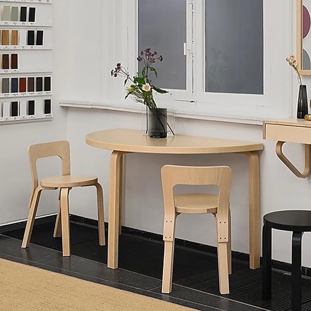 아르텍 알토 테이블 artek aalto 원목 반원 사각 라운드 식탁 카페 테이블