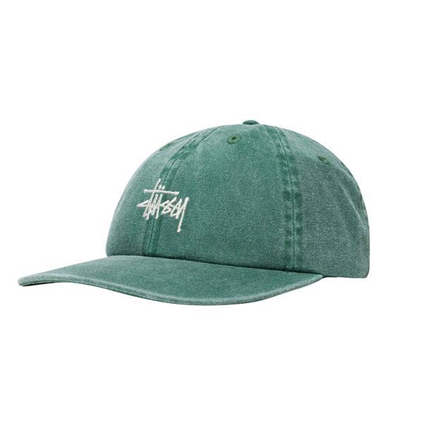 스투시 WASHED STOCK LOW PRO CAP 그린