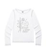 W ROSE LS TEE WHITE(CV2EFFT555A)