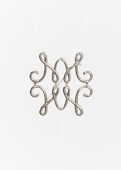 LOGO BROOCH (silver)