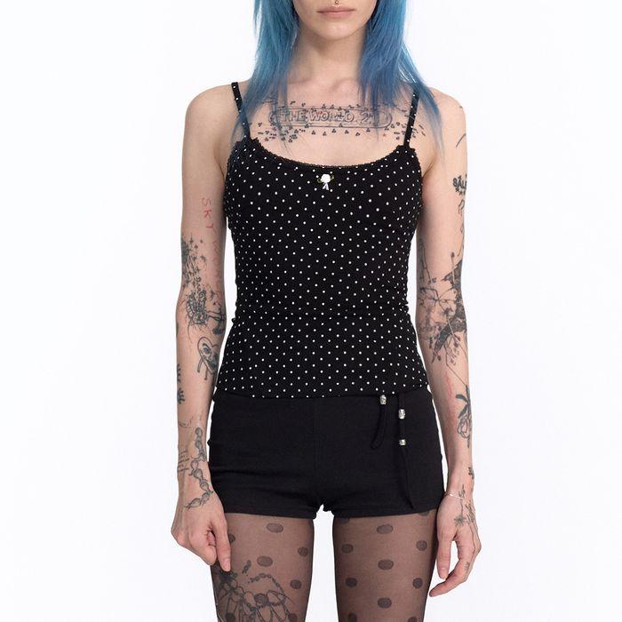 ROSE POLKA DOT CAMI