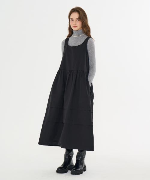 MET 코지 뷔스티에 원피스 블랙