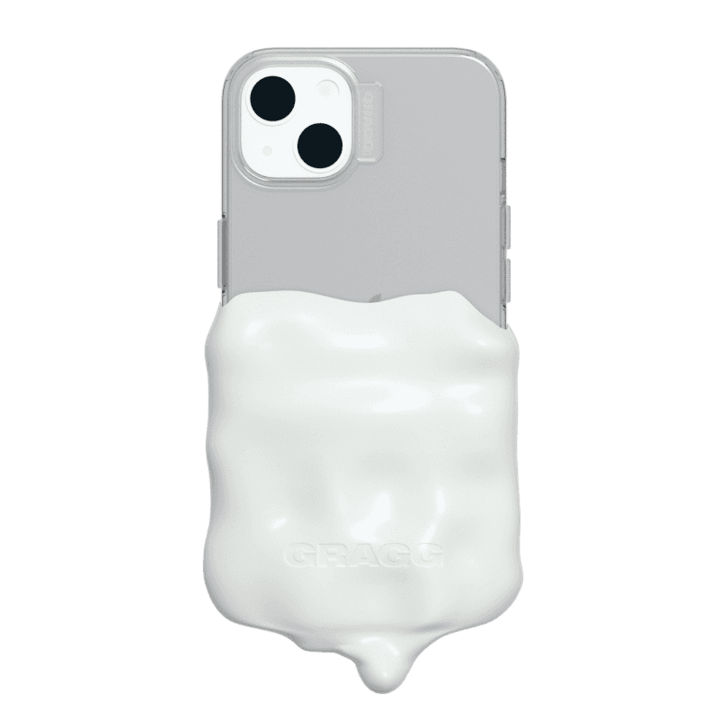 DOUBLE LAYERS CASE - CLEAR/lVORY