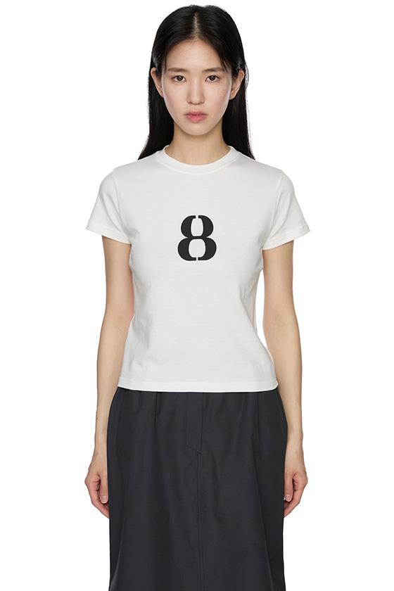 라운드 8 프린팅 티셔츠