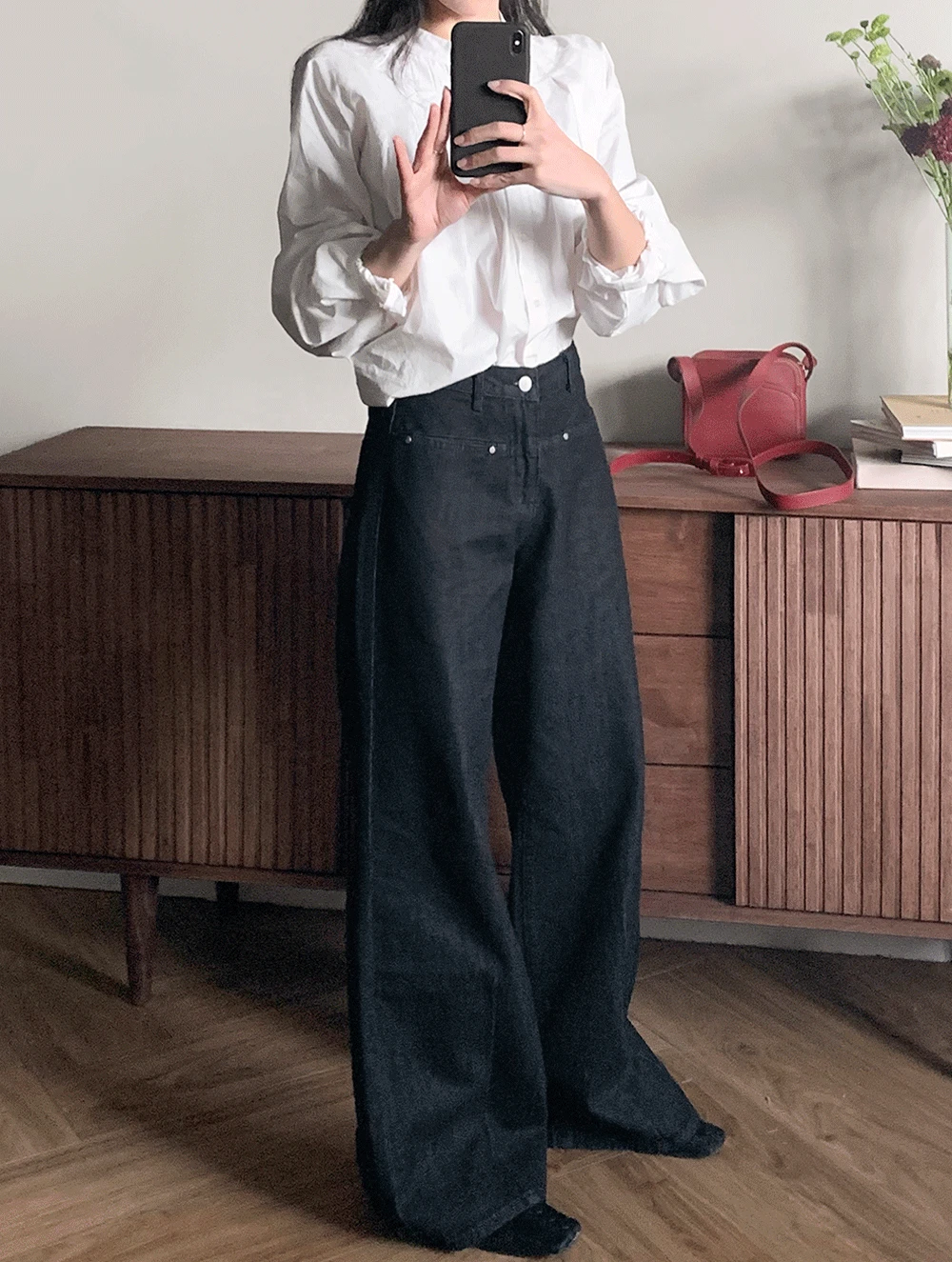 리베트 와이드 데님<font style="font-size:0px