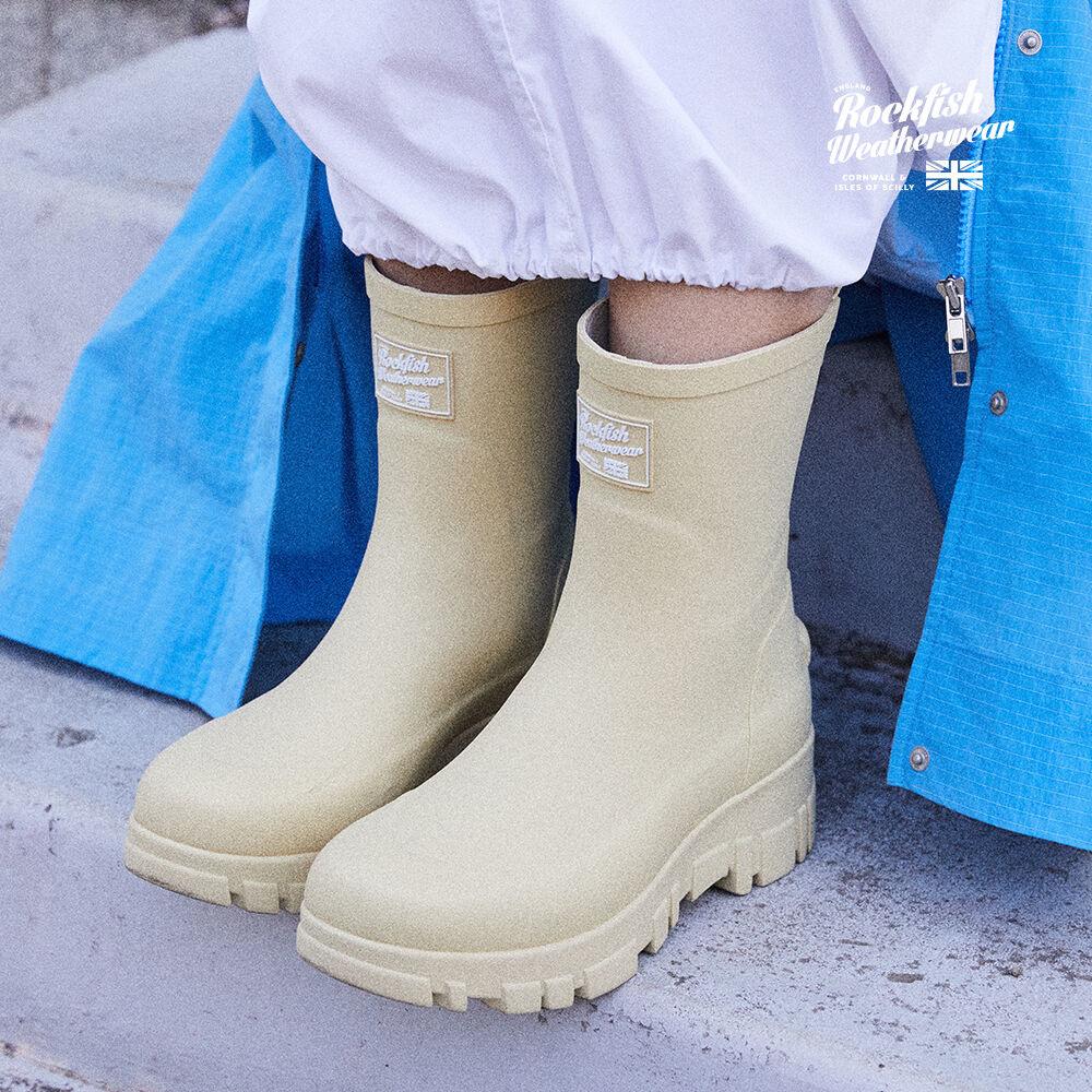 FLATFORM RAIN BOOTS MIDDLE - 4color