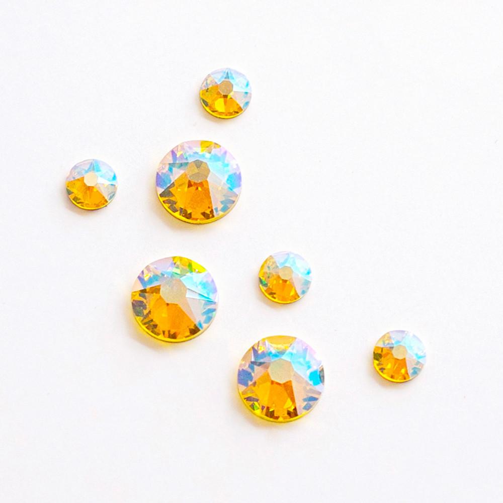 스와로브스키 2088 시트린쉬머 평스톤 네일스톤 젤네일 파츠 네일큐빅 ss5 50pcs 셀프 네일아트재료