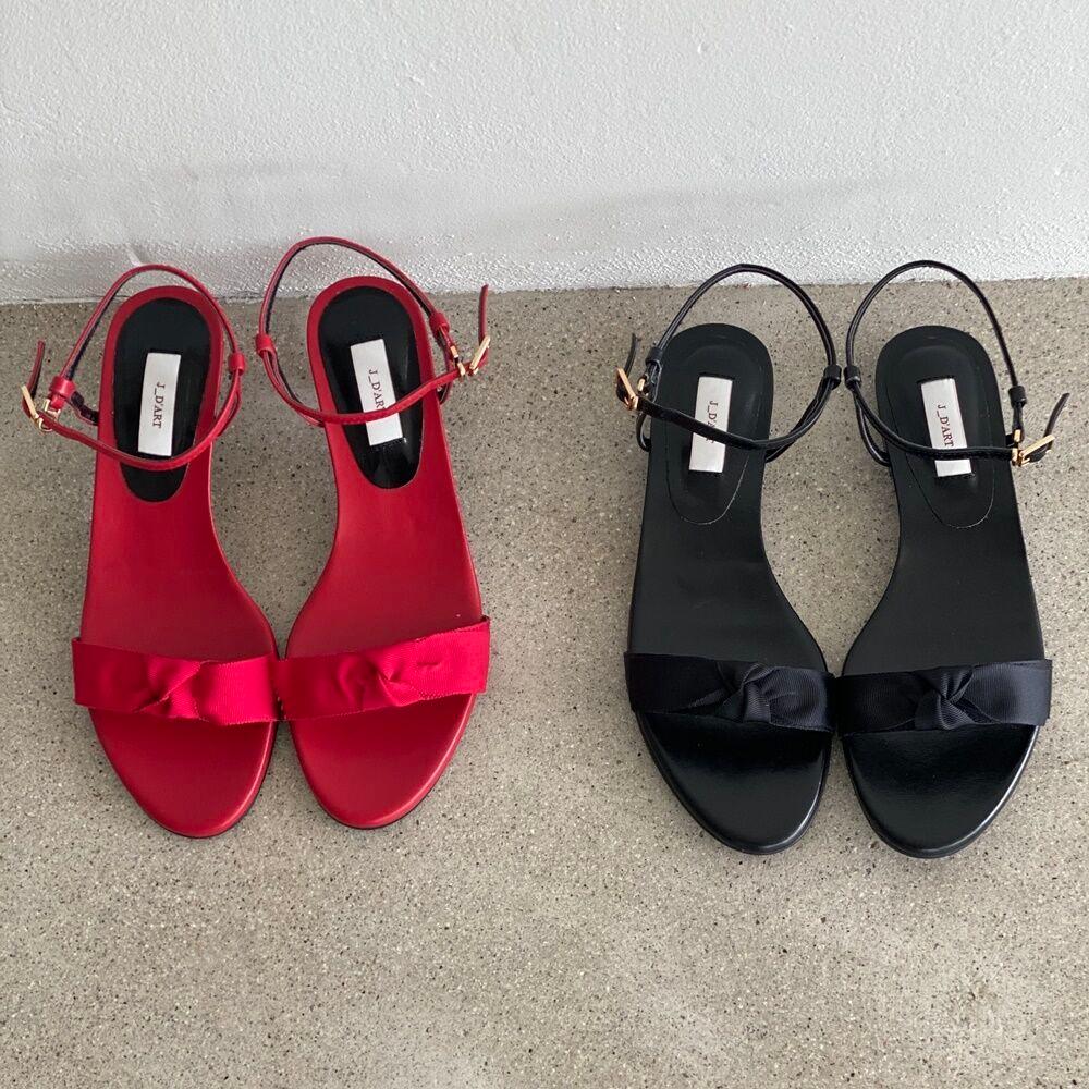 amy ribbon strap sandal 2color