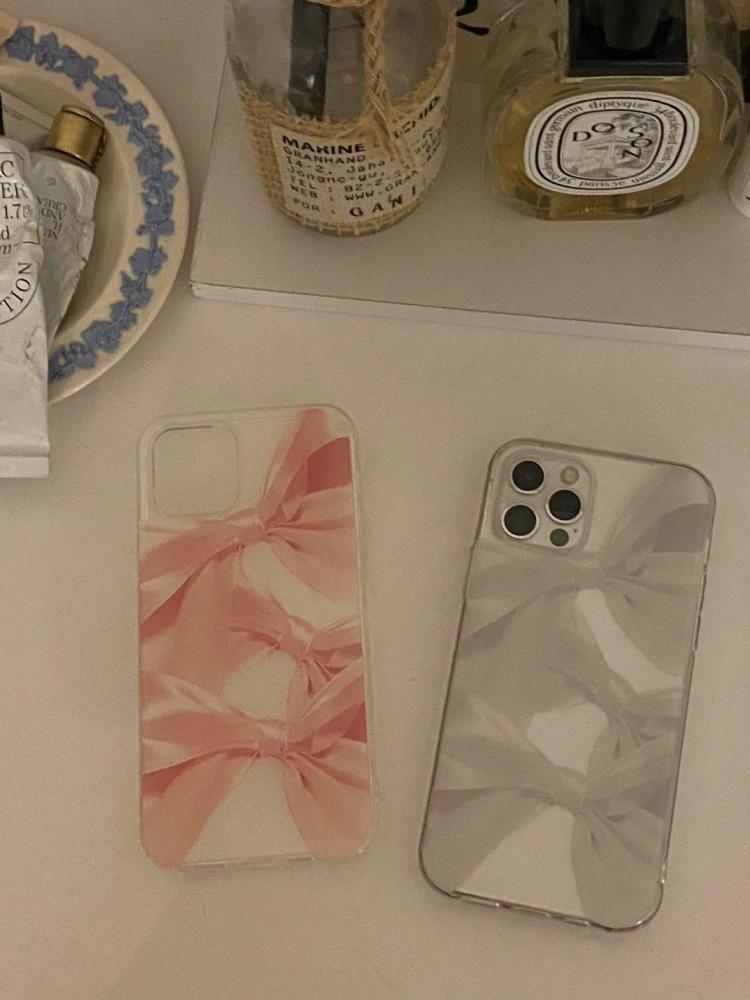 리본 투명 케이스 투명젤리
