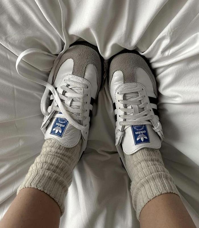 메소프501 아디다스 삼바 OG 화이트 블랙 빅키즈 IE3675