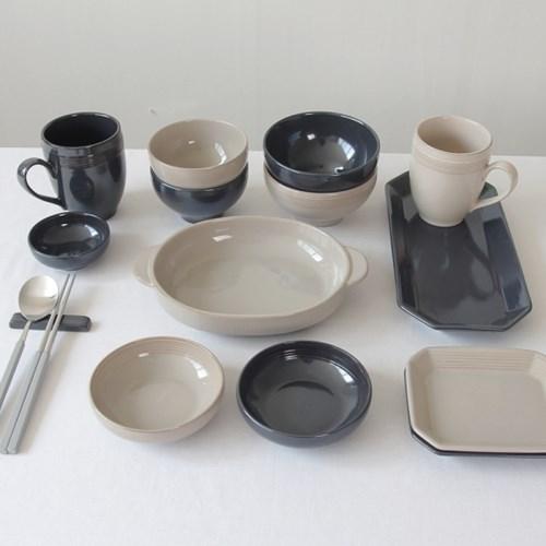 [윤도자기] 모던 한식 플레이팅 그릇 16종 5color