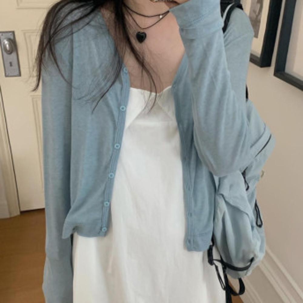 PYT 프리티영띵 퓨리 가디건 4col 여름 살안타템 아이보리 소라 네이비