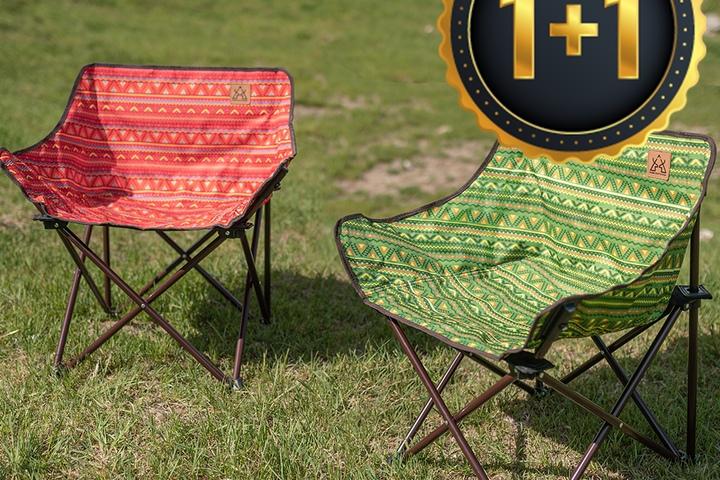 1+1 390체어 / 감성 캠핑의자 낚시의자 로우체어