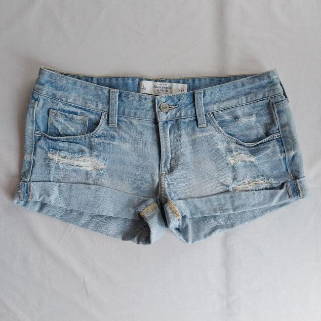 아베크롬비 여성 청반바지 핫팬츠 28인치  C9623