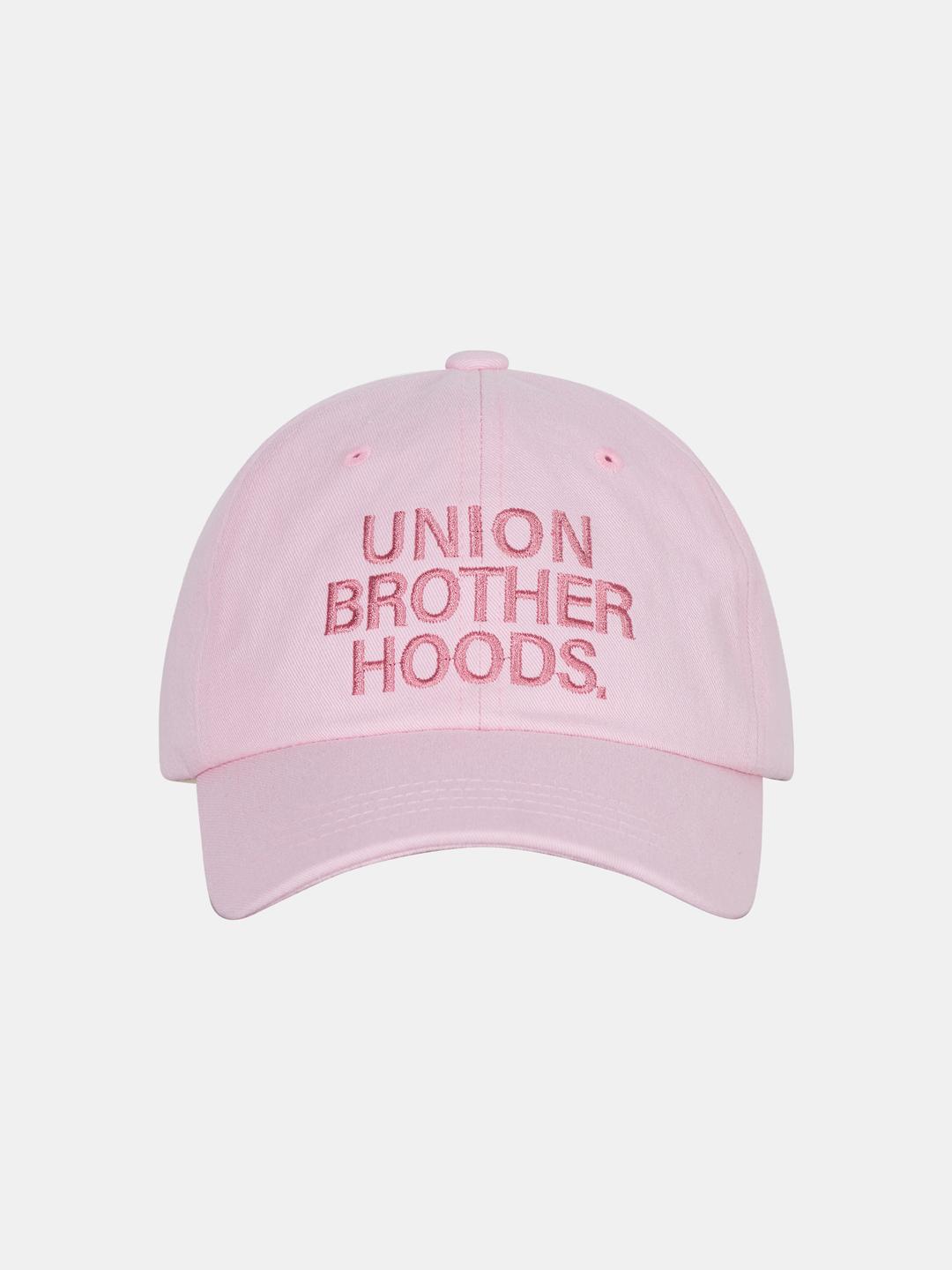 UBH vintage font ball cap (pink)