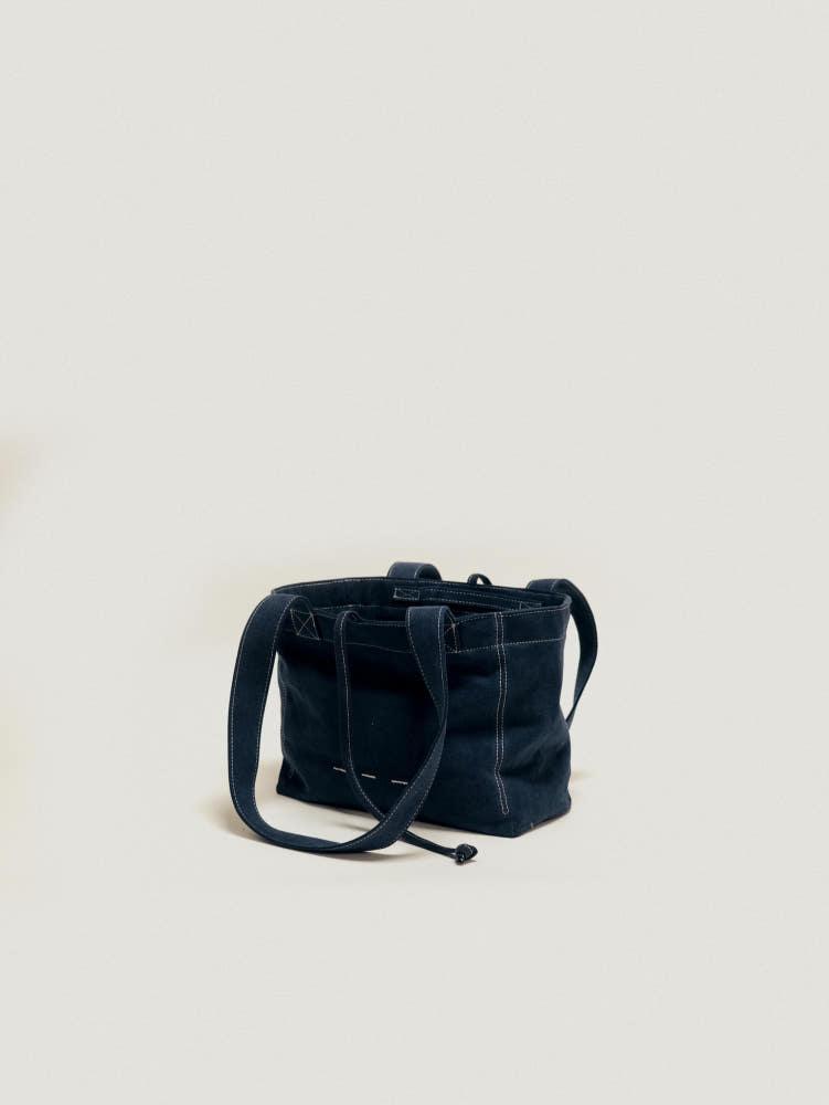 SMALL VINTAGE CANVAS BAG - NAVY