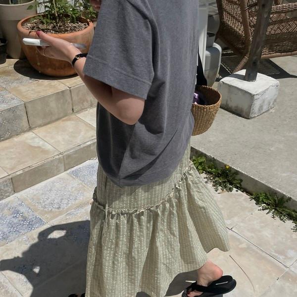 <made> melba check skirt (1차 pre-order)