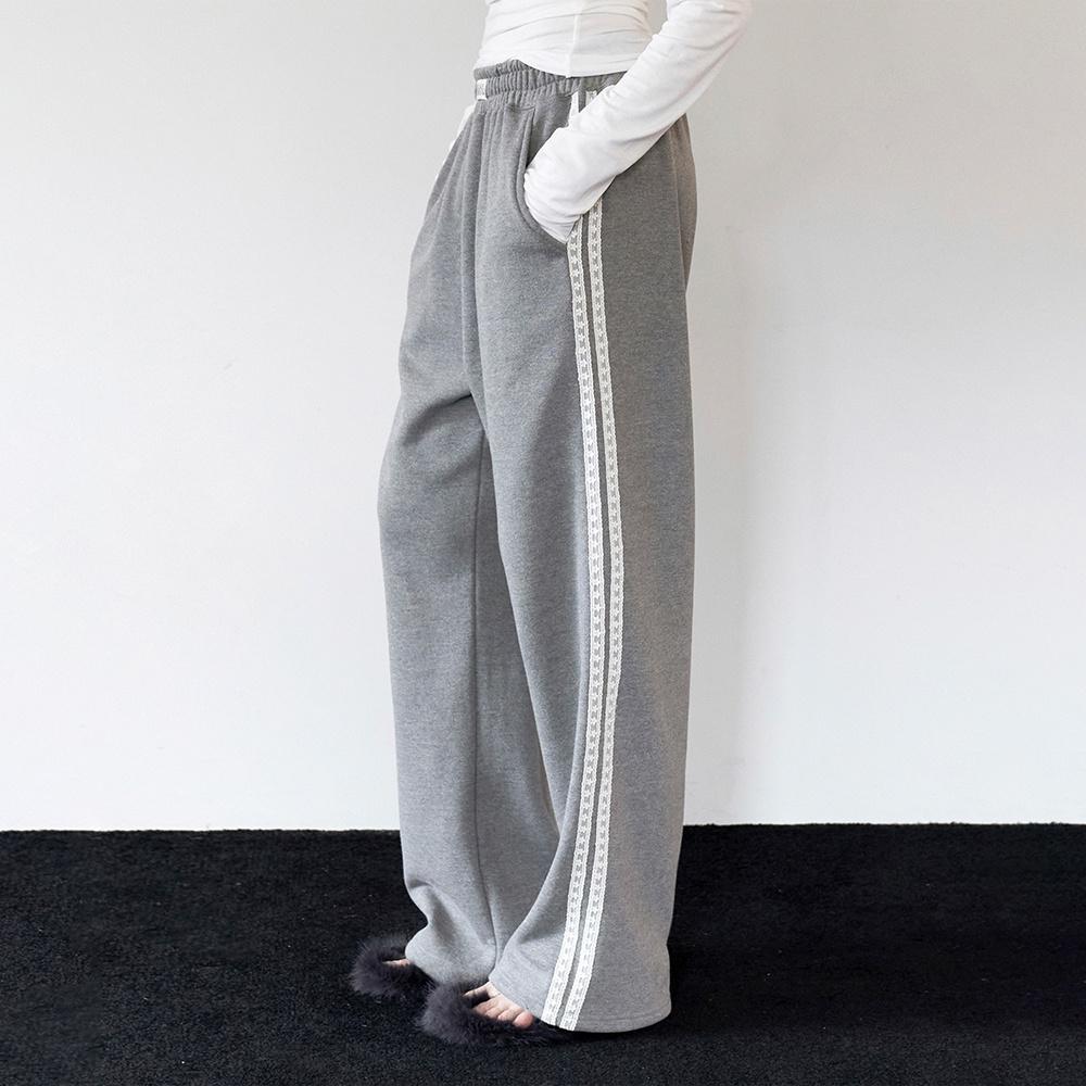 Lace Line 2way Jogger - Gray