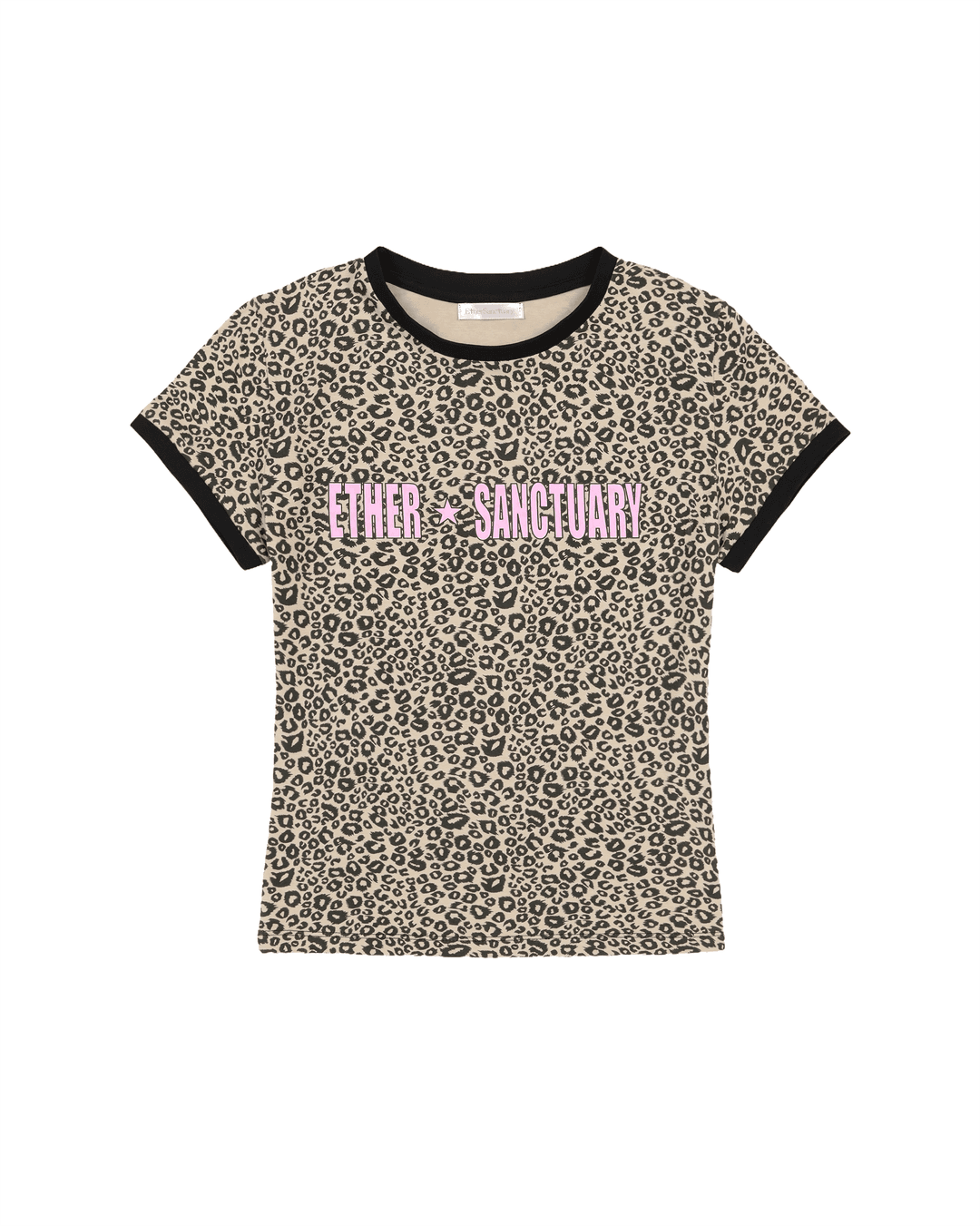 Leopard Tee (Beige_Pink)