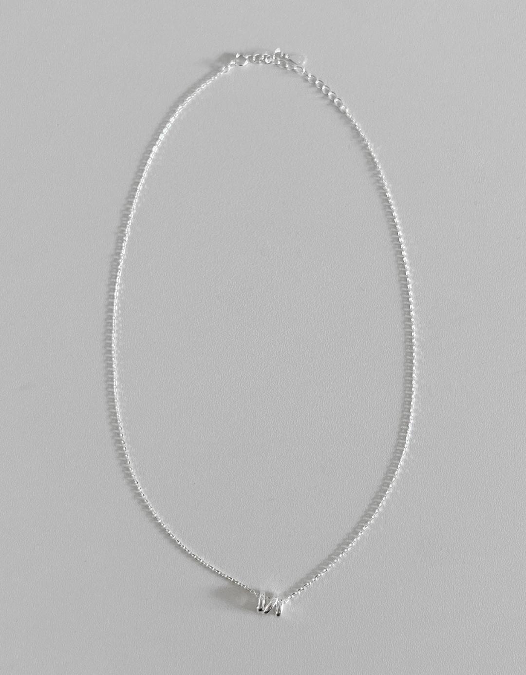 블랙업 (SILVER 925)트리디 디링 목걸이