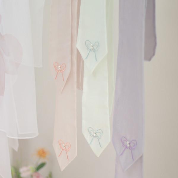 자수 리본 댕기