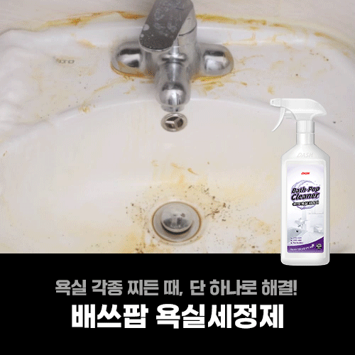 대쉬 배쓰팝 욕실세정제 화장실청소세제 750ml