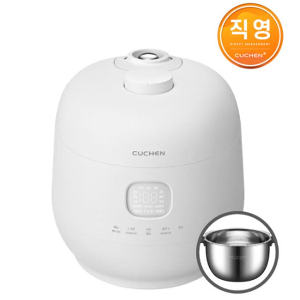 쿠첸 브레인 퓨어화이트 풀스텐 듀얼프레셔 6인용 IH전기압력밥솥 CRH-TWS0610MW