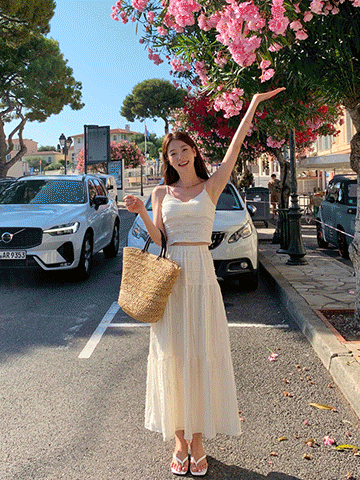 리치 프릴 투피스