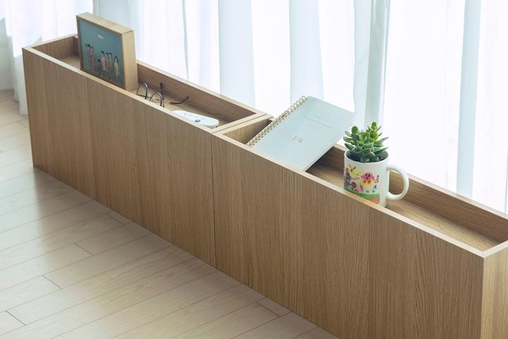 [단독특가] 침대 틈새 선반 수납장 협탁 사이드 테이블 2colors 2size