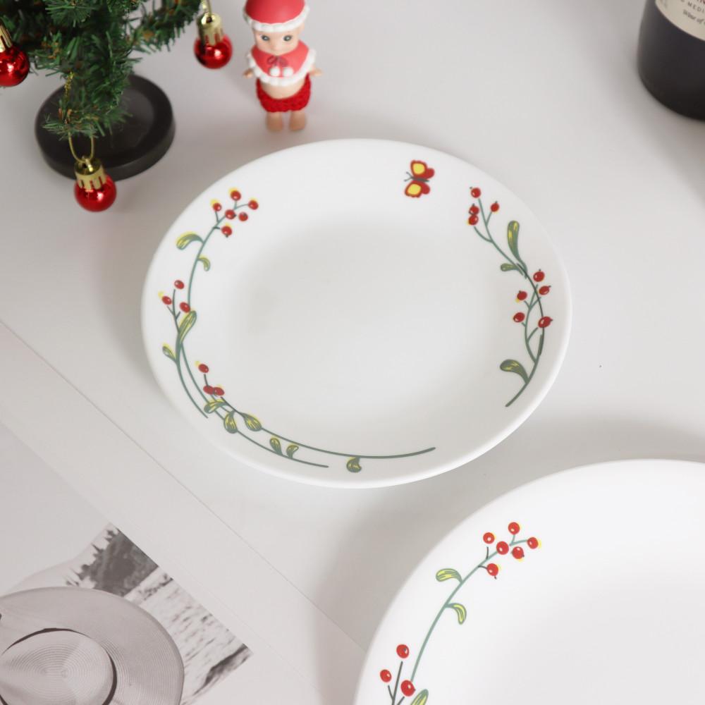 단종 빈티지 코렐 세레니티 소접시 크리스마스 예쁜 그릇 홈카페 코렐단품