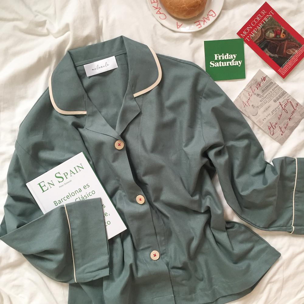 가을 겨울 수면 커플 잠옷 순면 파자마 홈웨어 선물