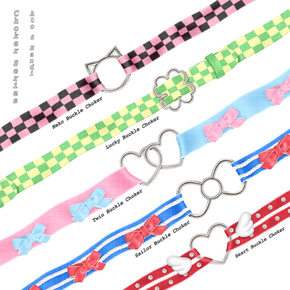 [아토앤반디] 버클초커 마스킹테이프(5type)