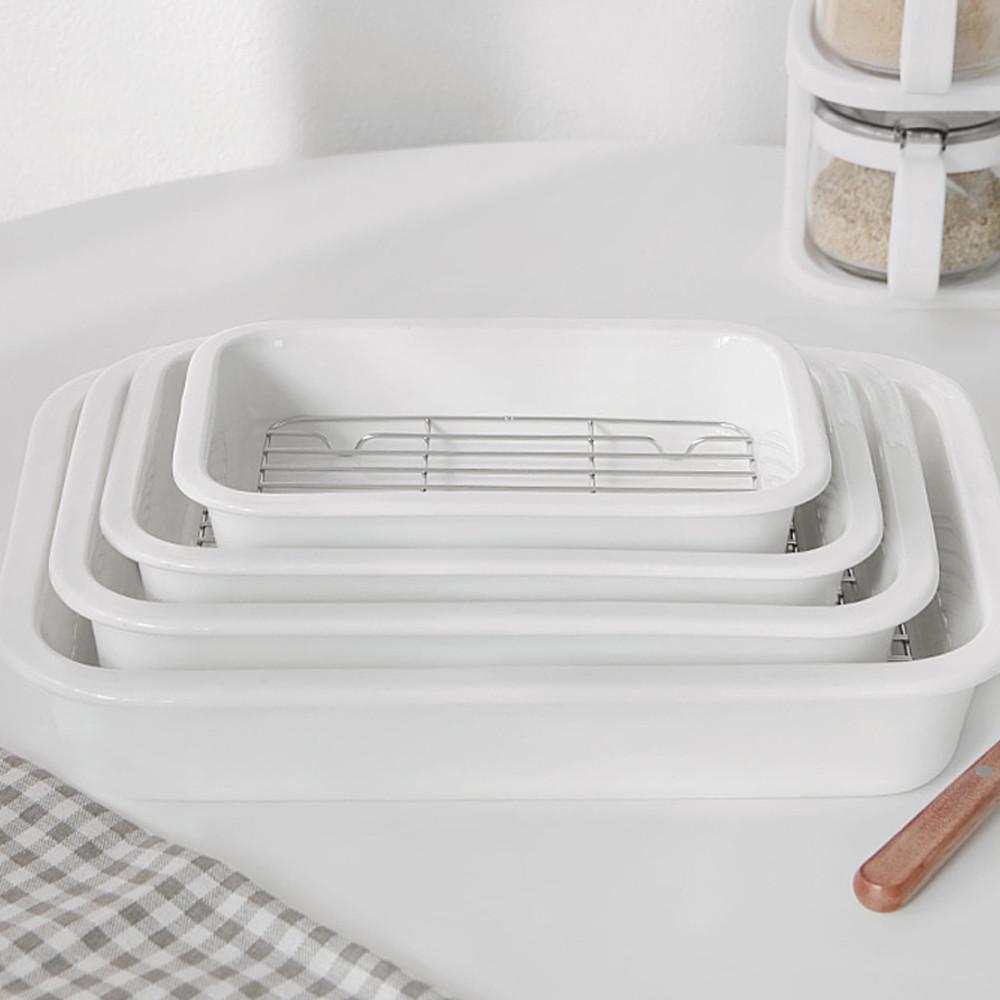 세라믹 밧드 트레이 세트 발뮤다 오븐용 그릇 에어 프라이어 용기