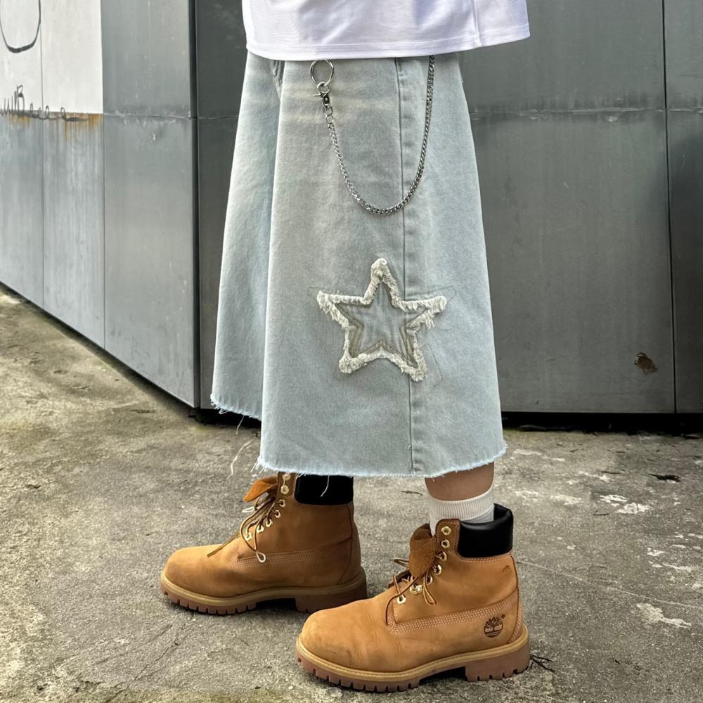 빈티지 스타 스티치 버뮤다 팬츠(남녀공용,2color)